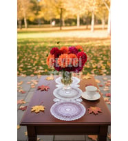 Dantel Detaylı Oval Runner (115x35cm)