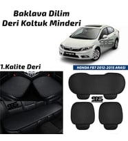 HONDA FB7 2012-2015 Arası Siyah Deri Oto Koltuk Minderi