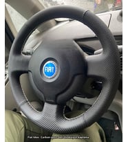 Fiat İdea Araca Özgü Dikmeli Direksiyon NOKTA KARBON KREM İP (Karışık)