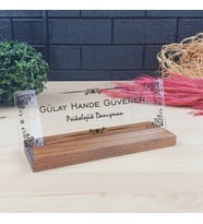 Kişiye Özel Ofis Masa İsimliği