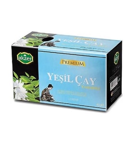 Akzer Yaseminli Yeşil Çay 20'li Süzen Poşet