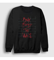 Presmono Unisex Siyah The Wall Pink Floyd Sweatshirt 76920tt