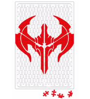 League Of Legends Noxus Symbol Logo 2 Puzzle 240 Parça Yapboz