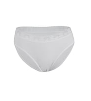 12 Adet Yıldız Bayan Likralı Dantelli Bikini Külot Beyaz 3526