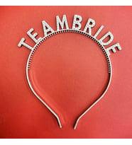Gümüş Renk Team Bride Taç Plastik - Gelin Ve Nedime Tacı