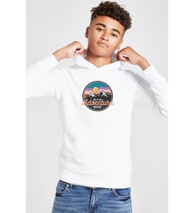 And So The Adventure Begins Beyaz Çocuk 3ip Kapşonlu  Sweatshirt