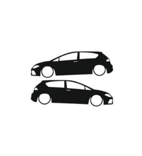 Otomobil Tasarım Oto Sticker Model 19 Siyah 16*6 Cm