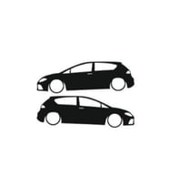 Otomobil Tasarım Oto Sticker Model 19 Siyah 16*6 Cm