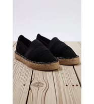 Kadın Espadril Platform Ayakkabı Dokulu Kumaş Yapısı Neolit Taban Rahat Kesim Günlük Modern Şık