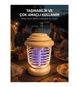 LED Aydınlatmalı Tasarımlı Sinek Kovucu, Güçlü ve Etkili Koruma