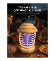 LED Aydınlatmalı Tasarımlı Sinek Kovucu, Güçlü ve Etkili Koruma