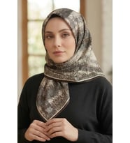 Levidor Kristal Eşarp Dalga Desen Yeşil