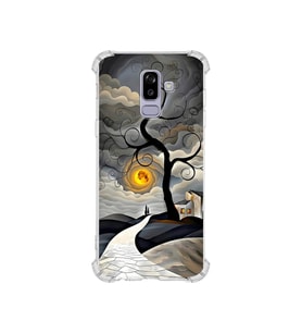 PrintiFy Samsung Galaxy A6plus2018 ile Uyumlu Simya Serisi Sarmal Yolculuk Tasarımlı Uv Baskılı Köşe Korumalı Antişok Kılıf