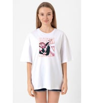My Hero Academia Uravity Minimal Beyaz Kadın Oversize Tshirt