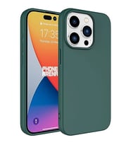 Coverzone iPhone 15 Pro ?le Uyumlu K?l?f Z-Mara Lansman Vieri Tam Koruma Arka Kapak Kamera Koruma �?k?nt?l? P�r�zs�z Y�zey Koyu Ye?il