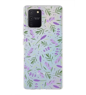 PrintiFy Samsung Galaxy A91 ile Uyumlu 1mm Slim Fit Water Color 3 Baskılı Şeffaf  Kılıf