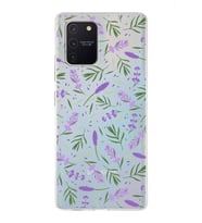PrintiFy Samsung Galaxy A91 ile Uyumlu 1mm Slim Fit Water Color 3 Baskılı Şeffaf  Kılıf