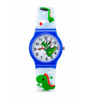 Erkek Çocuk Dinozor Figürlü Mavi Analog Silikon Kordon Kol Saati ST-304437