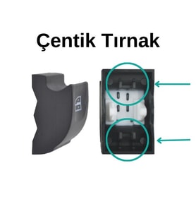 Renault Megane 3, Laguna 3, Clio 3 için Cam Açma Düğme Kapağı