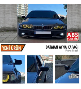 Bmw E46 Yarasa Ayna Kapağı Batman Parlak Siyah Piano Black