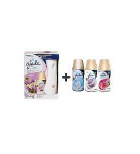 Glade Otomatik Sistem + Lavanta Ferahlığı + Temizliğin Ferahlığı X Lavanta Ferahlığı X Meyve & Çiçek Buketi = 3 X 269 Ml