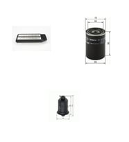 Bosch Filtre Bakım Seti Honda Accord 2.4 2003-2008 190 Beygir Hava + Yağ f. + Yakıt Filtre Bosch