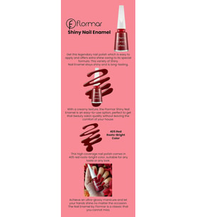 Nail Enamel Yüksek Pigmentli & Parlak Bitişli Oje Fne-405 Red Roots