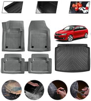 Skoda Rapid Spaceback 2012 Sonrası Uyumlu Paspas Araca Özel Bagaj Havuzu MBS Gri