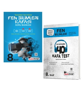 KAFA DENGİ YAYINLARI 8. Sınıf Fen Bilimleri Kafası Soru Bankası + Fen Bilimleri Kafa Test