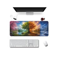 SonicTouch Klavye Mousepad 40x90cm Dikişsiz Pürüzsüz Sıvı Geçirmez Kaymaz Taban Dört Mevsim Vadisi