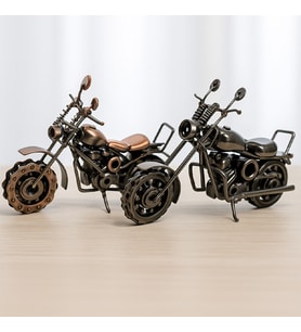 Metal Bilyeli Dekoratif Motor – 28 Cm – Masaüstü Özel Tasarım (Karışık)
