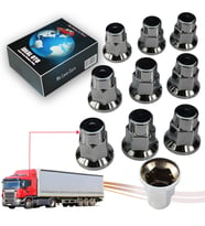 Tır Kamyon İçin 10 Adet Krom Bijon Anahtar Kapağı (32 MM)
