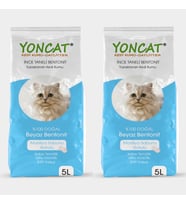 Yoncat Marsilya Sabun Kokulu Bentonit Topaklaşan Kedi Kumu 5Ltx2 Adet