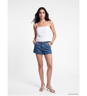 LCW Jeans İndigo Regular Fit Kadın Jean Şort