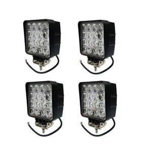 4 Adet 16 Led Kare 9-48 Volt 48 Watt Ip67 Çalışma Lambası