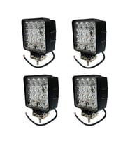 4 Adet 16 Led Kare 9-48 Volt 48 Watt Ip67 Çalışma Lambası
