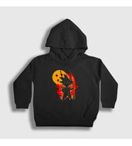 Presmono Unisex Çocuk Siyah Kid Goku Anime Dragon Ball Kapüşonlu Sweatshirt 236442tt