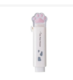 Pati Silgi Pvc Kırtasiye Hediyelik Gift Kedi Pençe Beyaz Kurşun Kalem Için Geri Çekilebilir 1 Adet