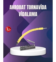 12 Parça Vidalama Uç Seti Akrobat Tasarım Dayanıklı Metal