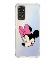 Xiaomi Redmi Note 11 Pro Köşe Korumalı Antishock Kapak Minnie Mouse Tasarımlı Şeffaf Kılıf