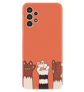 Samsung Galaxy M14 Uyumlu Kılıf Resimli Desenli Silikon Platinium Series Three Hand 1818