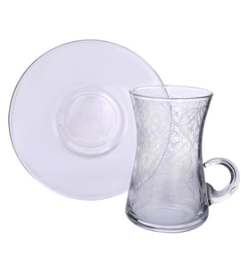 Lıvıano Kulplu Çay Takımı 12 Parça Barok