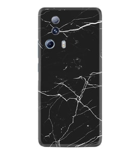 Xiaomi Mi 13 Lite Kılıf Resimli Desenli Baskılı Silikon Siyah Mermer 1299