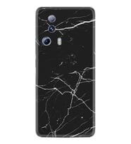 Xiaomi Mi 13 Lite Kılıf Resimli Desenli Baskılı Silikon Siyah Mermer 1299