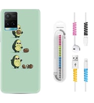 Vivo Y11S Y21S Y20 Y20S Y70 Kılıf Kablo Koruma Spiral Silikon Avokadolar1352