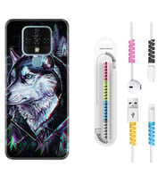 Tecno Camon 16 18P Pova 3 Pova Neo Kılıf Kablo Koruma Spiral Silikon Dog Eyes 1761