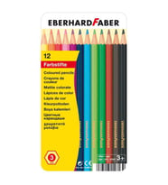 Eberhard Faber Kuru Boya Kalemi 12 Renk Metal Kutu 3mm Mine 