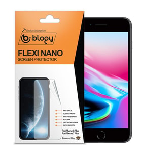 Blogy iPhone 8 Plus / 7 Plus ile Uyumlu Flexi Nano Ekran Koruyucu (Şeffaf)