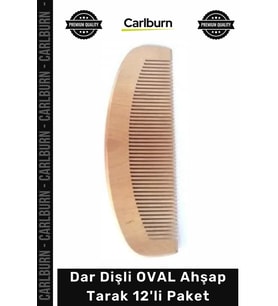 #AhşapTarak Doğal Kayın Ağacı Tasarım Profesyonel Lüks Set Dar Dişli OVAL Ahşap Tarak 12'li Paket