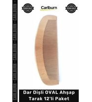 #AhşapTarak Doğal Kayın Ağacı Tasarım Profesyonel Lüks Set Dar Dişli OVAL Ahşap Tarak 12'li Paket